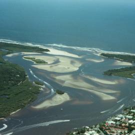 Aerial view, Noosa River mouth and Bar, Noosa Heads, 20 January 2008