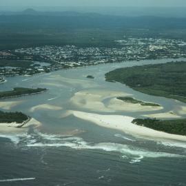 Aerial view, Noosa River mouth and Bar, Noosa Heads, 20 January 2008