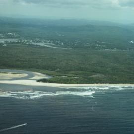 Aerial view, Noosa River mouth and Bar, Noosa Heads, 20 January 2008