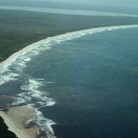 Aerial view, Noosa River mouth and Bar, Noosa Heads, 20 January 2008