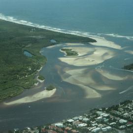 Aerial view, Noosa River mouth and Bar, Noosa Heads, 20 January 2008