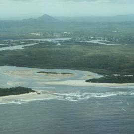 Aerial view, Noosa River mouth and Bar, Noosa Heads, 20 January 2008