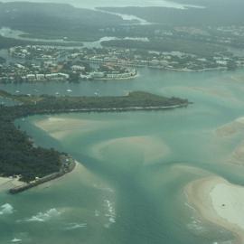 Aerial view, Noosa River mouth and Bar, Noosa Heads, 20 December 2007