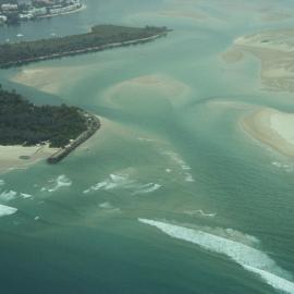Aerial view, Noosa River mouth and Bar, Noosa Heads, 20 December 2007