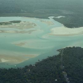 Aerial view, Noosa River mouth and Bar, Noosa Heads, 20 December 2007