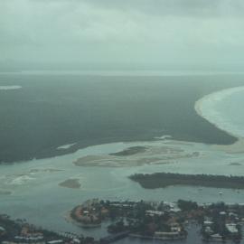 Aerial view, Noosa River mouth and Bar, Noosa Heads, 20 December 2007