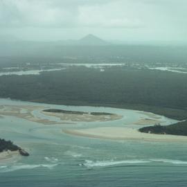 Aerial view, Noosa River mouth and Bar, Noosa Heads, 20 December 2007