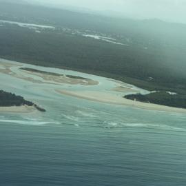 Aerial view, Noosa River mouth and Bar, Noosa Heads, 20 December 2007