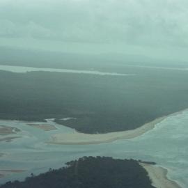 Aerial view, Noosa River mouth and Bar, Noosa Heads, 20 December 2007