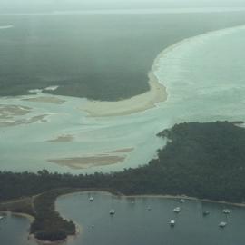 Aerial view, Noosa River mouth and Bar, Noosa Heads, 20 December 2007
