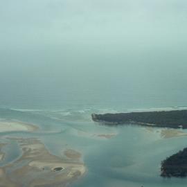 Aerial view, Noosa River mouth and Bar, Noosa Heads, 20 December 2007