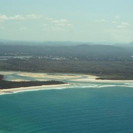 Aerial view, Noosa River mouth and Bar, Noosa Heads, 23 October 2007