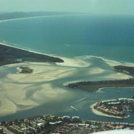 Aerial view, Noosa River mouth and Bar, Noosa Heads, 25 September 2007