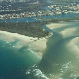 Aerial view, Noosa River mouth and Bar, Noosa Heads, 25 September 2007