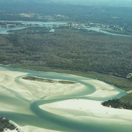 Aerial view, Noosa River mouth, Noosa Heads, 25 September 2007