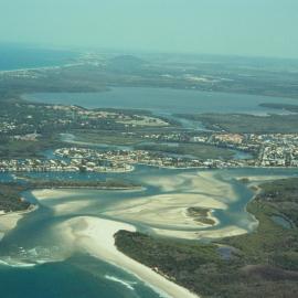 Aerial view, Noosa River mouth and Bar, Noosa Heads, 25 September 2007