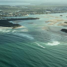 Aerial view, Noosa River mouth and Bar, Noosa Heads, 25 November 2007