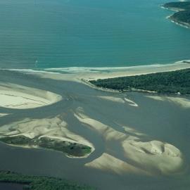 Aerial view, Noosa River mouth and Bar, Noosa Heads, 28 August 2007