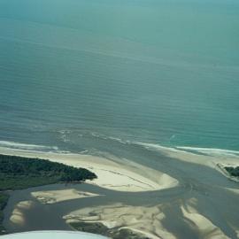 Aerial view, Noosa River mouth and Bar, Noosa Heads, 28 August 2007