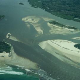 Aerial view, Noosa River mouth and Bar, Noosa Heads, 28 August 2007