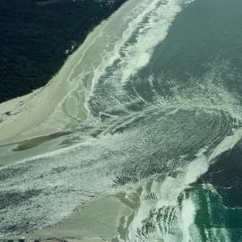 Aerial view, Noosa River mouth and Bar, Noosa Heads, 28 August 2007