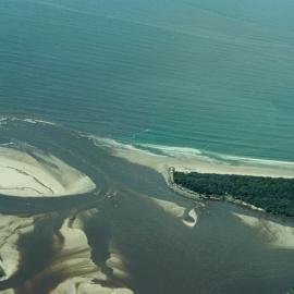 Aerial view, Noosa River mouth and Bar, Noosa Heads, 28 August 2007