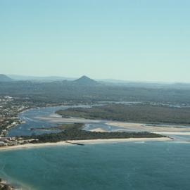 Aerial view, Noosa River mouth and Bar, Noosa Heads, 2 August 2008