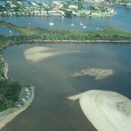 Aerial view, Noosa River mouth, Noosa Heads, 2 June 2008