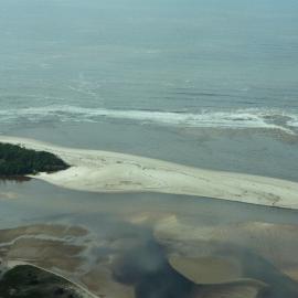 Aerial view, Noosa River mouth and Bar, Noosa Heads, 2 June 2008