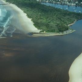 Aerial view, Noosa River mouth and Bar, Noosa Heads, 2 June 2008
