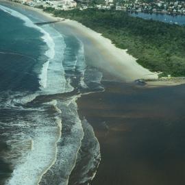 Aerial view, Noosa River mouth and Bar, Noosa Heads, 2 June 2008