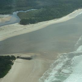 Aerial view, Noosa River mouth and Bar, Noosa Heads, 2 June 2008