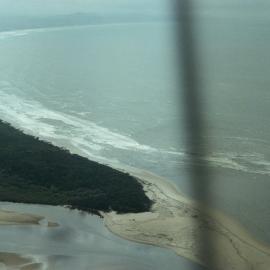 Aerial view, Noosa River mouth and Bar, Noosa Heads, 2 June 2008