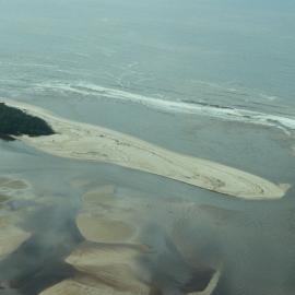 Aerial view, Noosa River mouth and Bar, Noosa Heads, 2 June 2008