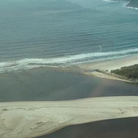 Aerial view, Noosa River mouth and Bar, Noosa Heads, 2 June 2008