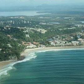 Aerial view, Noosa Main Beach, Noosa Heads, 2 June 2008