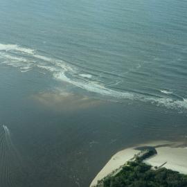 Aerial view, Noosa River mouth and Bar, Noosa Heads, 6 June 2008