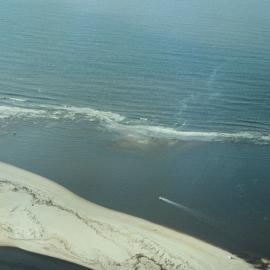 Aerial view, Noosa River mouth and Bar, Noosa Heads, 6 June 2008
