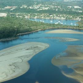 Aerial view, Noosa River mouth and Bar, Noosa Heads, 6 June 2008