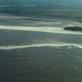 Aerial view, Noosa River mouth and Bar, Noosa Heads, 6 June 2008