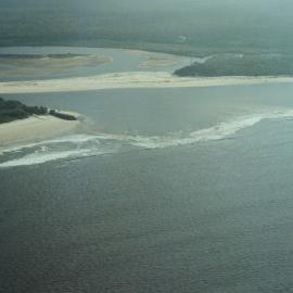 Aerial view, Noosa River mouth and Bar, Noosa Heads, 6 June 2008