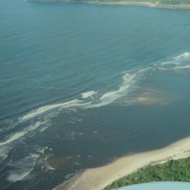 Aerial view, Noosa River mouth and Bar, Noosa Heads, 6 June 2008
