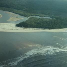 Aerial view, Noosa River mouth and Bar, Noosa Heads, 6 June 2008