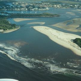 Aerial view, Noosa River mouth and Bar, Noosa Heads, 6 June 2008