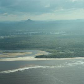 Aerial view, Noosa River mouth and Bar, Noosa Heads, 6 June 2008