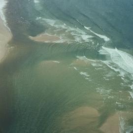 Aerial view, Noosa River mouth and Bar, Noosa Heads, 8 April 2008