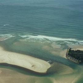 Aerial view, Noosa River mouth and Bar, Noosa Heads, 8 April 2008