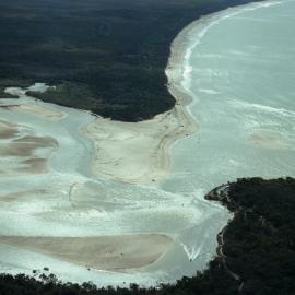 Aerial view, Noosa River mouth and Bar, Noosa Heads, 20 July 2008