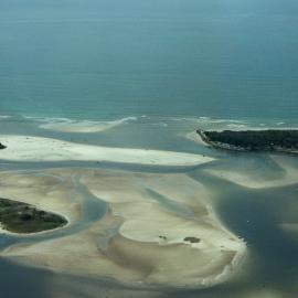 Aerial view, Noosa River mouth and Bar, Noosa Heads, 20 July 2008
