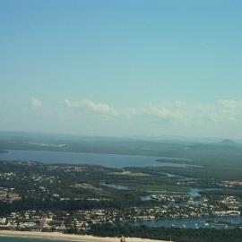Aerial view, Noosa River mouth and Bar, Noosa Heads, 21 February 2008